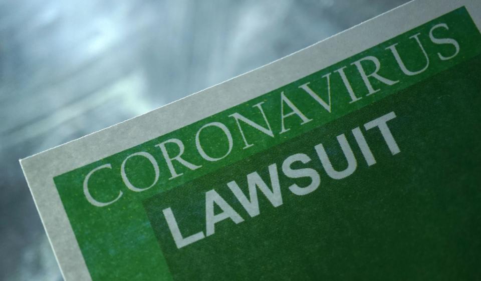 Image of Coronavirus Lawsuit paper