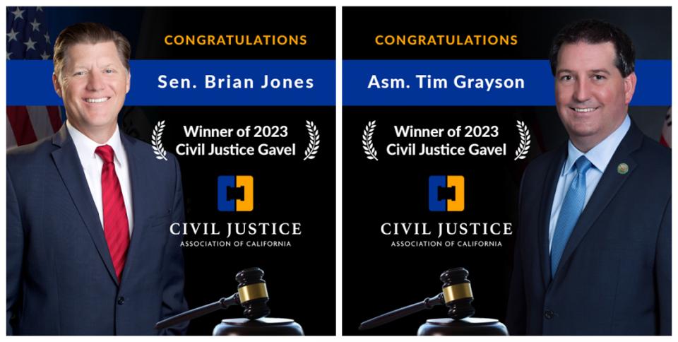 Image of Sen. Brian Jones and Asm. Tim Grayson